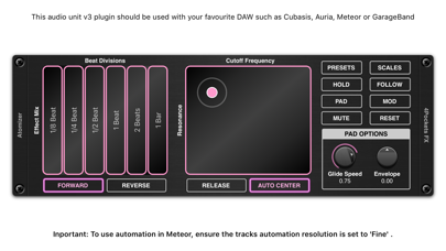 Screenshot #2 pour Atomizer AUv3 Plugin