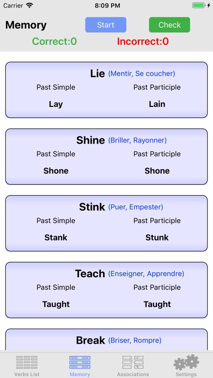 iVerbs Verbes Irréguliers  ENG