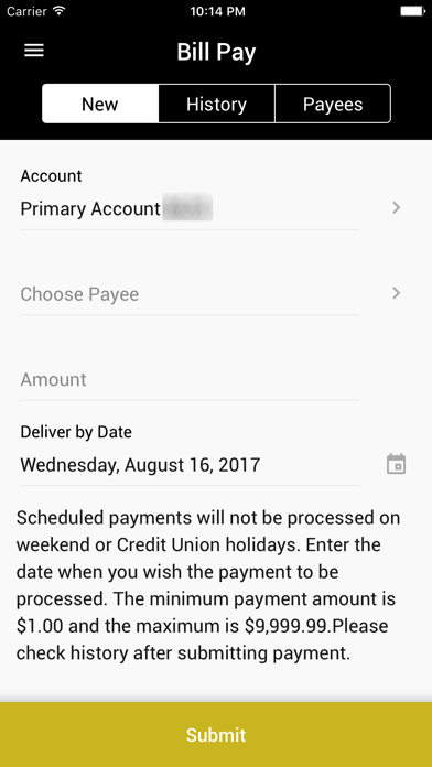 POPA Federal Credit Union Screenshot