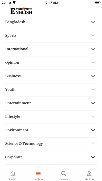 English News - Prothom Alo Screenshot