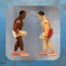 Vintage, antique and simple Tin Toy style boxers game