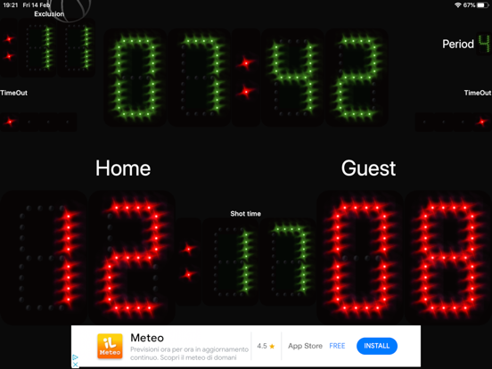 Screenshot #4 pour Scoreboard Waterpolo