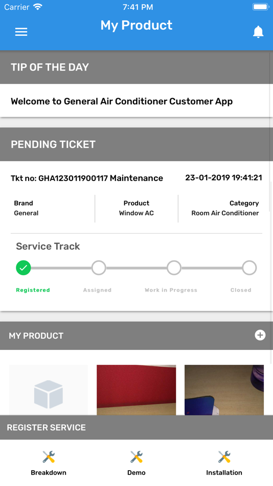 #2. General Aircon Customer App (iOS) 由: Path Infotech Ltd.