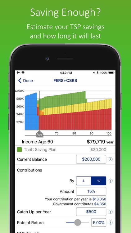 FERS+CSRS Retirement Estimator screenshot-3