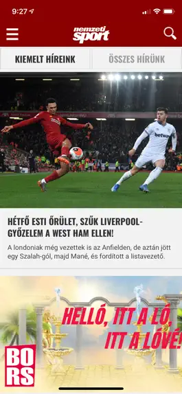 Game screenshot Nemzeti Sport apk