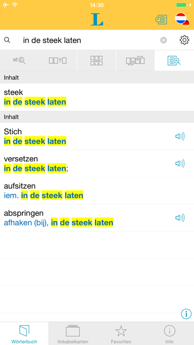 Screenshot #2 pour Niederländisch DE Wörterbuch