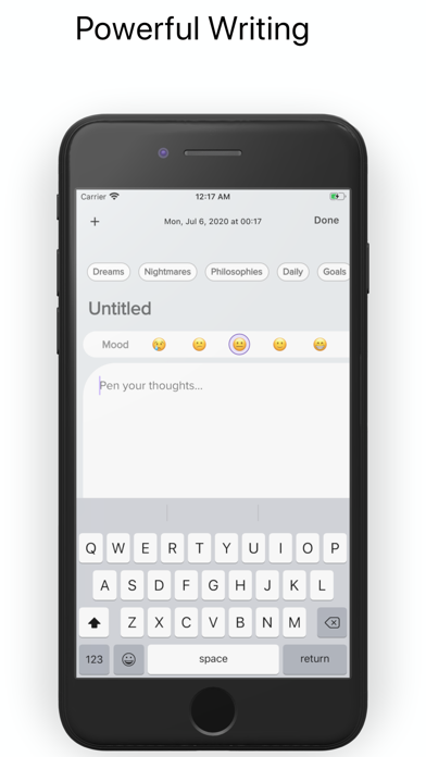 Screenshot #2 pour Aurel - Journal & Mood Tracker