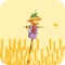 Click the "JUMP" button to jump, you can jump 3 times in the air, you can get food on the wheat