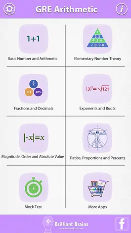 Game screenshot Arithmetic Review - GRE® apk