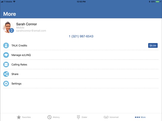 Screenshot #6 pour Mobile VoIP by netTALK
