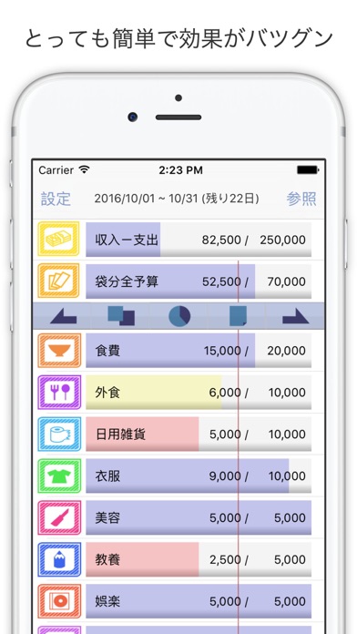 袋分家計簿 Pro Screenshot