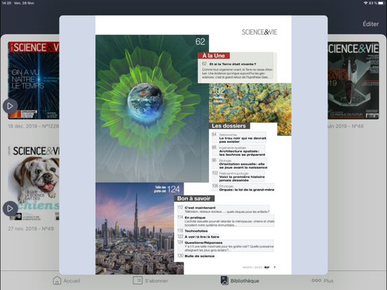 Science&Vie Magazine iPad screenshot