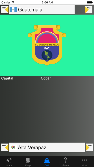 Central America state maps Screenshot