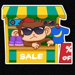 Download Cute Monkey Stickers HD app