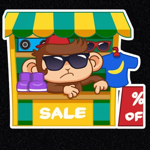 Cute Monkey Stickers HD icon