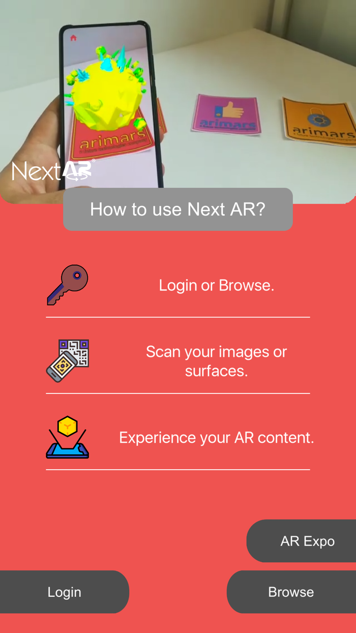 NextAR İçerik Görüntüleyici