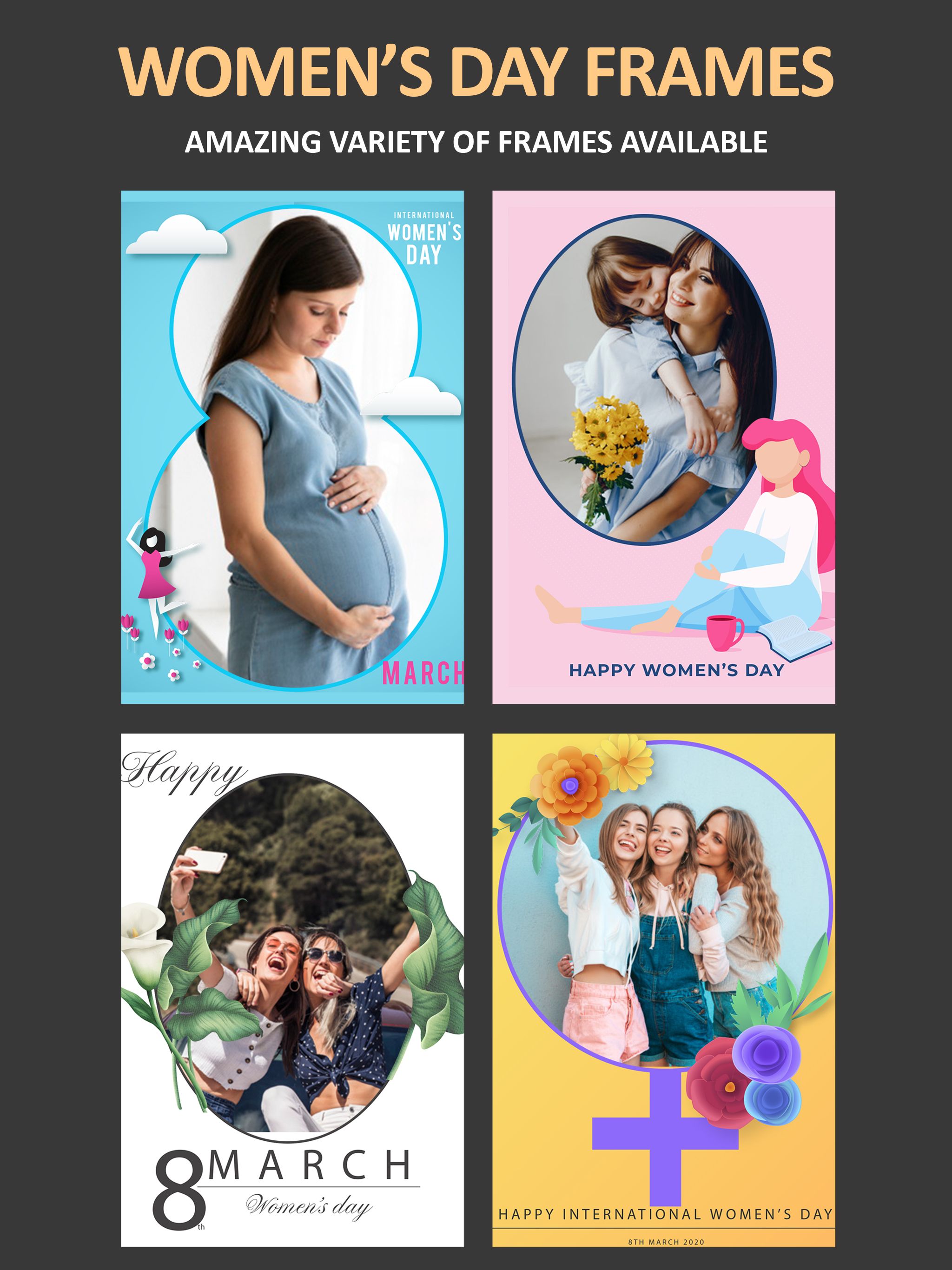 Women's Day Wishes-Photo Frame
