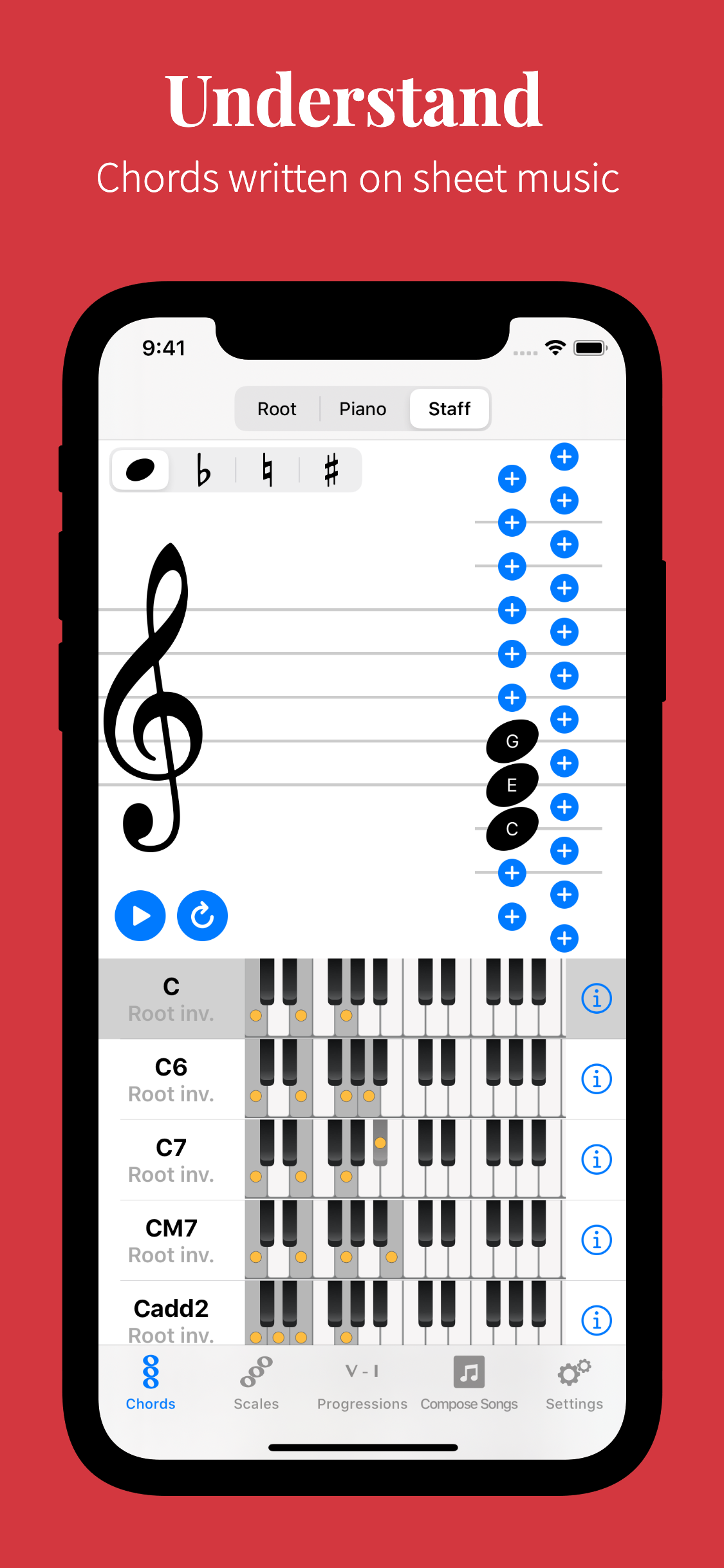 Piano Chords and Scales Pro screenshot 3