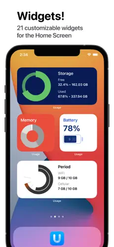 Screenshot 1 Usage: System Activity Widgets iphone