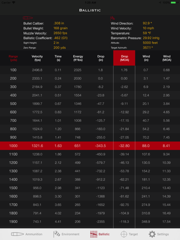 SBC - Ballistic Calculator app screenshot 3