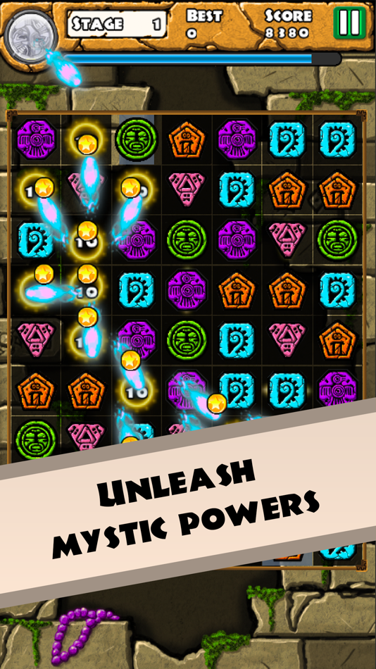 #3. Aztec Temple Quest - Match 3 (iOS) 由: Tim Vogel