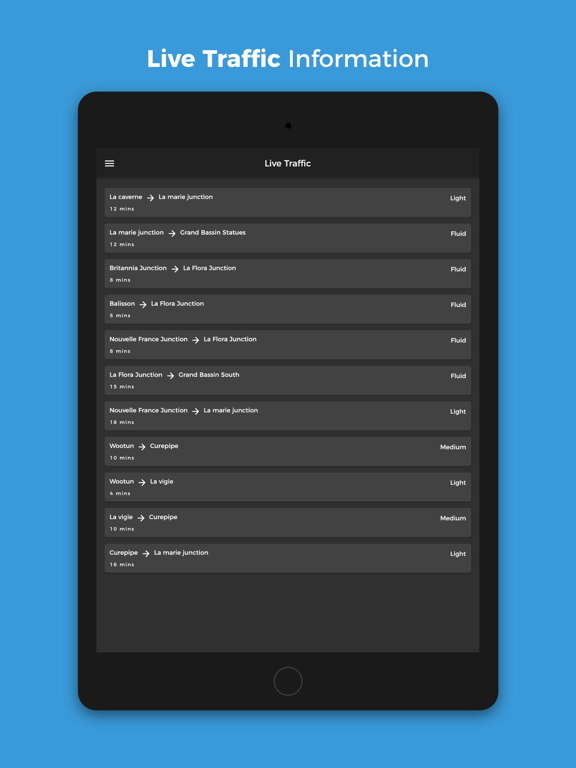 my.t traffic watch iPad screenshot 4 - Navigation app
