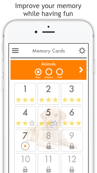 Screenshot #2 pour Memory Cards - Match Pairs Fun