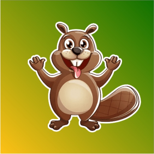 Cute Beaver Sticker icon