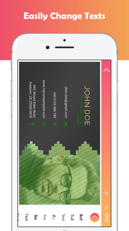 #8. Business Card Maker! (iOS) 由: Bhavesh Gabani