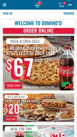 Domino's Pizza Caribbean screenshot 1