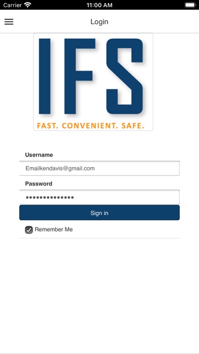 Inmate Financial Services Screenshot