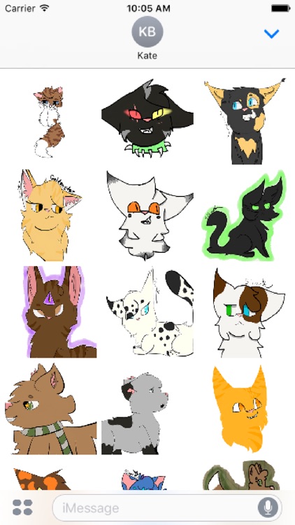 Cat Cartoon Sticker Pack