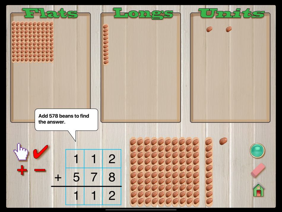 #6. Hands-On Math: Bean Sticks (iOS) Podle: Ventura Educational Systems