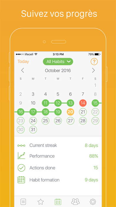 Screenshot #2 pour Daily Habits - Habit Tracker