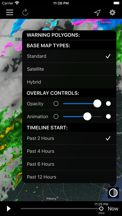 NOAA Storm Center Screenshot