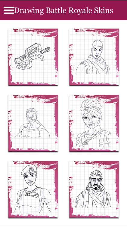 How to Draw Battle Royale Skin