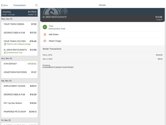Gateway Bank Mobile App iPad screenshot 3 - Finance app