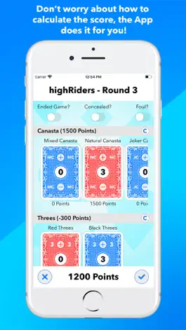Game screenshot Canasta Score Keeper hack