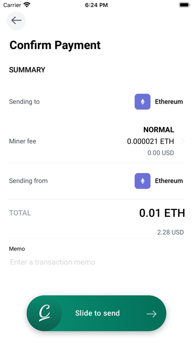 Copay Bitcoin Wallet Screenshot