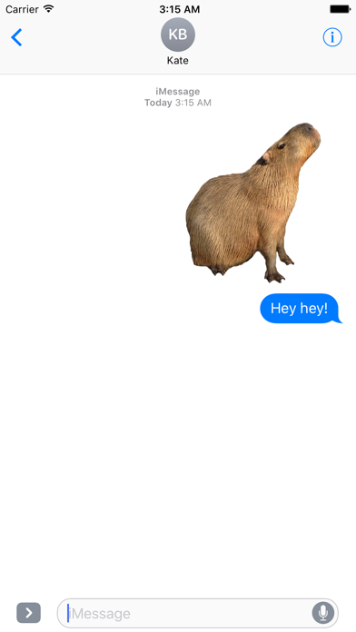 Screenshot #3 pour Capybara Stickers for Messages