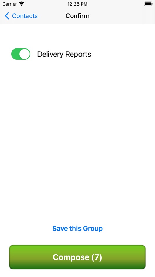 #3. Group SMS with Delivery Report (iOS) Podle: SHARK Intelligence