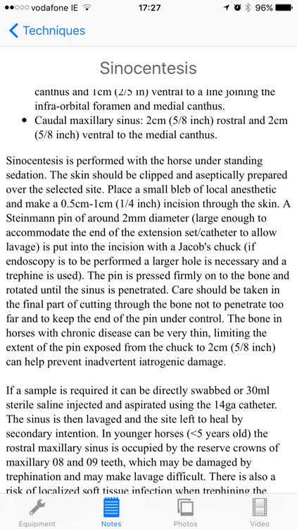 EVA: Equine Techniques