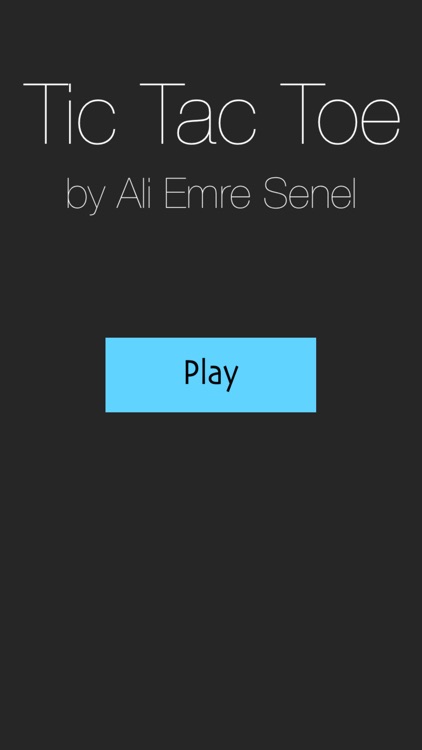 Tic Tac Toe by Ali Emre