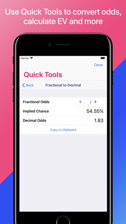 Matched Betting Calculators