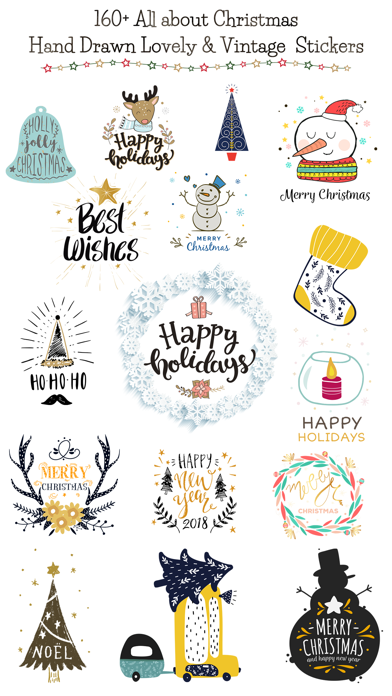 Hand Drawn Vintage Christmas Screenshot
