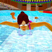 Summer Sport Pool Water Race