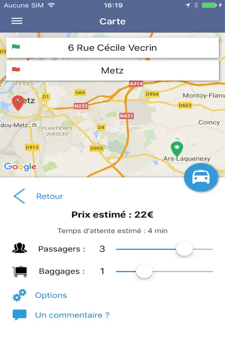 Taxi Metz