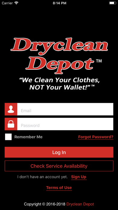 Dryclean Depot Delivers screenshot 2