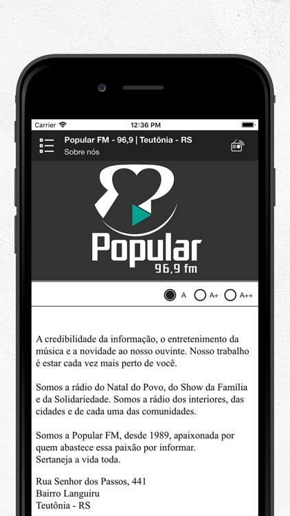 Popular FM - 96,9 | Teutônia screenshot-3