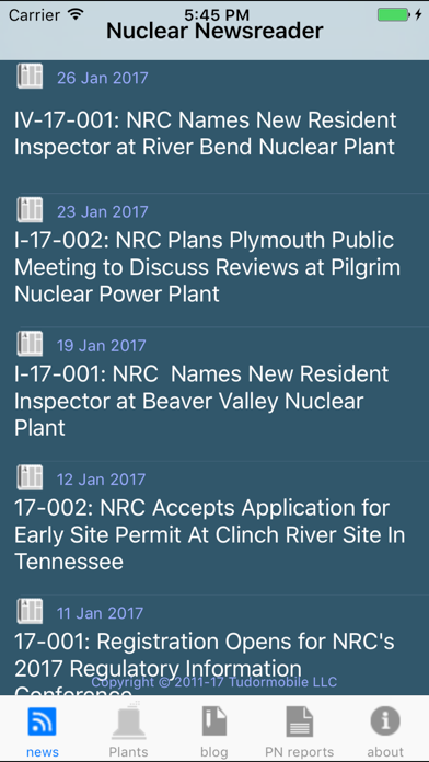 Screenshot #1 pour Nuclear Newsreader